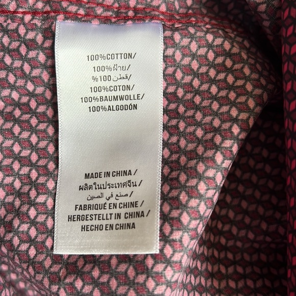 ✨NWT Lords of Harlech men's bottom down long sleeves Cotton shirt Size XL - Picture 7 of 8